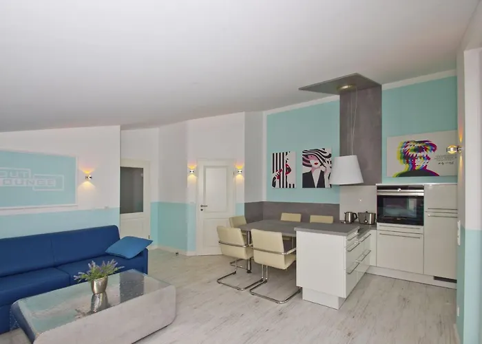 Meeresblickresidenzen Ferienwohnung Nr 67 Mit Sauna- Und Schwimmbadnutzung Im Ahoi Sellin غورين